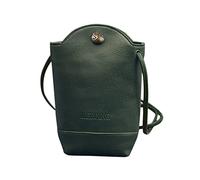 Générique Femmes Messenger Slim Crossbody à bandoulière Sac à main Petits corporels Portefeuille Porte-cartes De Vaccins (Green, One Size)