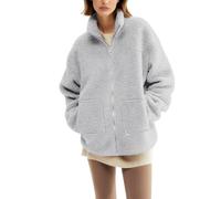 Générique Femmes Polaire Fermeture Éclair Maternité Portant Manteau D'hiver Épaissir Sweat Veste For Les Femmes(Grey,L)