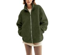 Générique Femmes Polaire Fermeture Éclair Maternité Portant Manteau D'hiver Épaissir Sweat Veste For Les Femmes(Army Green,XXL)