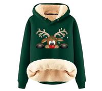 Générique Femmes Pulls De Noël, Pull Moche De Noel Sweat De Noël Adulte À Capuche 3D Renne À Capuche Pull Top Arbre Père Noël Elf Pull De Noël Confortable