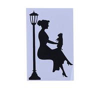 générique Femmes S Motif sous Lampadaire Salon Chambre Interrupteur Sticker Mural Excellente QualitéTraitement très Attractif