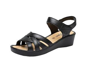 Générique Femmes Sandales D'Été Chaussures De Course Compensées Plateforme Pantoufles Basket Femme Rose Mules Et Sabots Anti-Dérapant Respirant Claquettes Imprimée