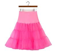 Générique Femmes Taille Haute Pleated Short Skirt Adulte Tutu Dancing Skirt Watermelon L