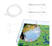 Générique Fence des Flottantes D'aquarium - Accessoire De Cuve À Pêche avec Anneau d'alimentation | Séparateur De Flottantes pour Les Étangs Aquariums Jardins Aquatiques | Anneau De Diviseur Pla