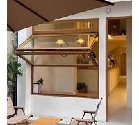 Générique Fenetre Coulissante, Fenêtres de hangar avec Verre trempé, fenêtre coulissante en alliage d'aluminium, for salle de bain, garages et loft(30x28in/76x71cm)
