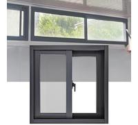 Générique Fenêtre de Ventilation pivotante, fenêtres de cabanon en Aluminium sur Mesure avec moustiquaires - Fenêtres de sous-Sol en Verre trempé pour Cuisines et poulaillers - Gris, 50 x 30 cm (20 x