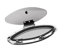 Générique Fenêtre œil de bœuf for Bateau, Angle d'ouverture de 180, for Utilisation dans Le débarras/Chambre à Coucher, hublot de Bateau, hublot résistant en Verre trempé