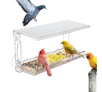 Générique Ferme-fenêtre transparente Ficheur d'oiseaux - Plateau de mangeoire d'oiseau transparent, mangeoire à oiseaux extérieurs, vue claire pour oiseaux transparent, mangeoire d'observation des ois