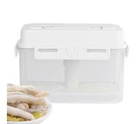 Générique Fermentation Container - Easy Mobility Leakproof 4/5L Sauerkraut Ferrmentation Crock With Handle, Lid | Innovative Clear Press Fermentation Storage Container, 4 Side Locking