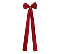 Générique Festive Bow Topper - Holiday Tree Ornament for Decoration | Red Ribbon with Glitter Finish, Giant Top Display, Mantel Photo Backdrop, Entryway Family Gathering, Living Room Party