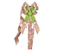 Générique Festive Egg Print Ribbons - Spring Cabinet Accessories (Colorful Design) for Home & Kitchen Decor, Decorative Holiday Bows, Seasonal Celebration Kit for Bedroom, Gathering, Party Use