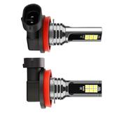 Générique Feu Antibrouillard Ampoules Antibrouillard LED H8 H9 H11 2x60W 20000LM 6000K Blanc 12V Plug And Play Pour Outlander Pour Pajero Phare Travail LED
