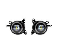 Générique Feu Antibrouillard LED Antibrouillard Angel Eyes Anneaux Pour Mitsubishi Pour Lancer 2008-2013 Feux Diurnes DRL Avant De Jour Phare Travail LED(White Blue Ring)