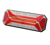 Générique Feu Arrière 12V 24V LED 5 Fonctions Feu Stop Feu de Position en Effet Néon Clignotant Dynamique Feu Antibrouillard Feu de Recul pour Camion Remorque Fourgon IP66