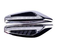 Générique Feu arrière arrière 1 paire de feux direction lampe latérale DC12V lame forme Auto voiture LED latéraux marqueur(Blanc)