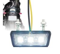 Générique Feu Arrière de Motocyclette | Éclairage de d'Immatriculation pour Motocross | Lampe de Frein Étanche Haute Intensité Résistante aux Vibrations pour Voyage