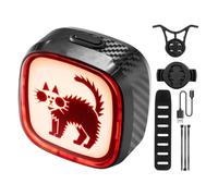 Générique Feu Arrière de Vélo 3 Modes Capteur Type-C Signaux Ajustables