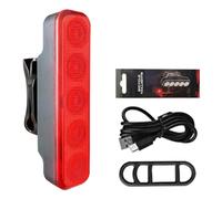 Générique Feu Arrière De Vélo - Panneau De Feu Arrière De Scooter 1,5 X 3 X 7 Cm | Feuu Arriere Avec Fonction De Freinage | Accessoires De Cyclisme Imperméables Rechargeables Pour Hommes Femmes