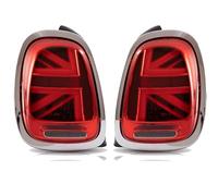 Générique Feu arrière de voiture arrière Paire de feux pour arrière pour 2014-2019 pour Mini pour Cooper F55 F56 F57 UNION JACK LCI lentille rouge feu pour avec Animation(2PCS C)