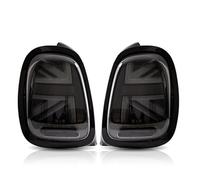 Générique Feu arrière de voiture arrière Paire de feux pour arrière pour 2014-2019 pour Mini pour Cooper F55 F56 F57 UNION JACK LCI lentille rouge feu pour avec Animation(2PCS D)