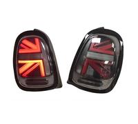 Générique Feu arrière de voiture arrière Paire de feux pour arrière pour 2014-2019 pour Mini pour Cooper F55 F56 F57 UNION JACK LCI lentille rouge feu pour avec Animation(2PCS B)
