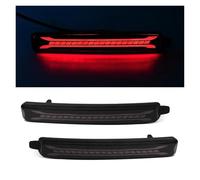 Générique Feu Arrière Réflecteurs pour Cadillac SRX 2010 - 2016, 2 pièces, fonctionnent comme feux arrière, freinage antibrouillard clignotant ambre Feux Circulation(BLACK A)