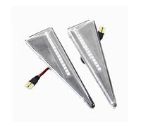 Générique Feu Clignotant Feu Position Latéral Dynamique À Led 2 Pièces Clignotant Pour Megane Pour MK2 Pour CC Pour Espace Pour MK4 Pour Scenic Pour Thalia Indicateurs Latéraux(Dynamic Crystal)