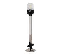 Générique Feu de navigation marin pliable avec boîtier en ABS solide et base en acier inoxydable protégée contre la rouille, lumière pliable à LED, adaptée petits navires, amarrage de bateau étanche