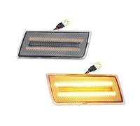 Générique Feu De Position Latéral LED Ambre Pour Chrysler 300 300C 2005 - 2010 2 Pièces Clignotant Pare-chocs Avant Clignotant De Miroir(Clear Amber)