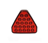 Générique Feu frein voiture F1 Style 12V Feu Freinage Voiture Triangle Rouge Arrière Stroboscopique Voyant D'avertissement De Stationnement Lampe Anti-collision Pour Camion RV(Red shell)