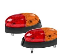 Générique Feu Gabarit Latéral LED 12V 24V Signalisation Frein Arrière Feux D'avertissement Indicateurs Pour Remorque Camion Caravane RV Clignotants De Rétroviseur(10pcs Yellow Red)