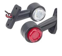 Générique Feu Stationnement Latéral LED Double Face Pour Camion Feux Gabarit Blancs Et Rouges Pour Remorque Tracteur Camping-car Van Lampe Position Clignotants De Rétroviseur(4pcs)