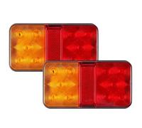 Générique Feu Stop 2 pièces LED feux arrière remorque 10 étanche 12V arrêt frein clignotant indicateur lumineux marqueur Feu Arrière