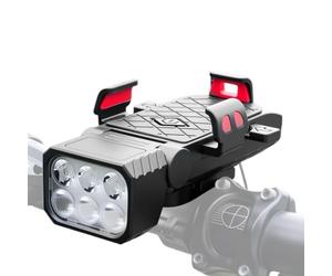 Générique Feu Vélo Support Étanche avec Angle Réglable Et Klaxon