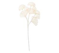 Générique Feuille de Ginkgo Artificielle, Feuille d'éventail à 3 Volets, décoration de Noël en Fausse Feuille d'abricot pour pièce maîtresse de Table(Gold)