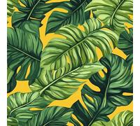 Générique Feuilles De Palmier Tropicales Papier Peint Épaissir Mat Auto Adhésif 44x1000cm Jungle Meubles Autocollants Amovible Comptoir Contact Papier Stickers Muraux pour Bains Salon Chambre