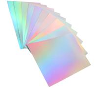 Générique Feuilles de Papier Cartonné Holographique Papier Fait Maison en Différentes Couleurs Lot de 10 pour Découpe et Hand-teaching pour Matériel de Bricolage
