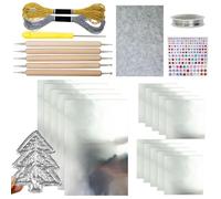 Générique Feuilles De Papier D'aluminium pour L'artisanat Créatif, Kit De Gaufrage Décoratif en Feuille, Rouleau De Feuille Métallique pour Activités Manuelles, for Kids Adults Engraving Painting