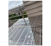 Générique Feuilles perforées en PVC, Plaque en Maille Plastique, Feuille en Plastique perforée, Plaque Opaque for la décoration de clôture de Ventilation de Garage(70x150cm)