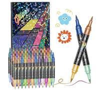 Générique Feutres de dessin | Pointes Fines Sans Bavure | Marqueurs coloriage pour l'art - pour École Maison Cours Projets Créatifs Carnets Scrapbooking