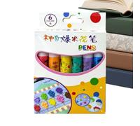 Générique Feutres s Pour 6 Pièces Pointe Fine DIY Art en Relief et Sûr