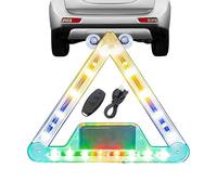 Générique Feux à éclats pour véhicules - Éclairage triangulaire clignotant avec articulation rotative - Lumière De Sécurité | Pour Dépannage Nuit Sur Autoroute Véhicule Utilitaire Remorque