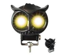 Générique Feux Antibrouillard Pour Motos, Projecteur Moto Hibou Éclairage LED, Torche Réglable pour Conduite Voiture Camion Quad Aventure Randonnée Nuit