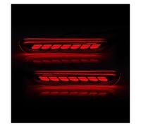 Générique Feux Arrière Pour Nissan pour x-trail T32 pour Rogue pour Qashqai J11 pour Leaf pour Pathfinder 2014-2016 réflecteur pare-chocs arrière LED lumières Marche Arrière(Red Shell a)