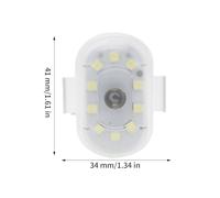 Générique Feux Clignotants Pour Véhicules,Éclairage LED à Activation Tactile - Avertisseur Rechargeable Pour Moto - pour Camion Voiture Moto Berline Pick-up SUV Drone Scooter Vélo Conduite de Nuit