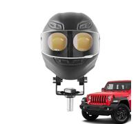 Générique Feux de Conduite pour Motocyclette,Feu de Brouillard LED en Forme de Casque pour Moto - Projecteur Anti-Poussière Pour Les Deux-Roues - pour Scooter Conduite Tout Terrain Terre et Route