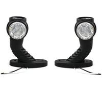 Générique Feux de Gabarit LED 12V-24V Tricolores ECE - Blanc Orange Rouge - Côté Gauche & Droit pour Remorque Camion Caravane Bus - Feux Latéraux d’Encombrement Homologués