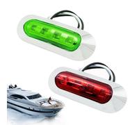 Générique Feux De Navigation Maritimes - Éclairage Pour Kayak Lot De Deux Pièces | Feux LED de Navigation pour Bateau Étanches IP67 12-24V - pour Yacht Pont Ponton Nuit Rivière Étang