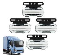 Générique Feux de position latéraux à LED, clignotants latéraux - Feux de position 24 V avec support - Feu latéral, 4 voyants lumineux, feux de signalisation pour remorque, camion