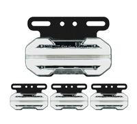 Générique Feux latéraux d'avertissement pour camion, feux de position latéraux de camion - Feux de remorque LED 24 V avec support,Feu latéral, 4 voyants lumineux, feux de signalisation pour remorque